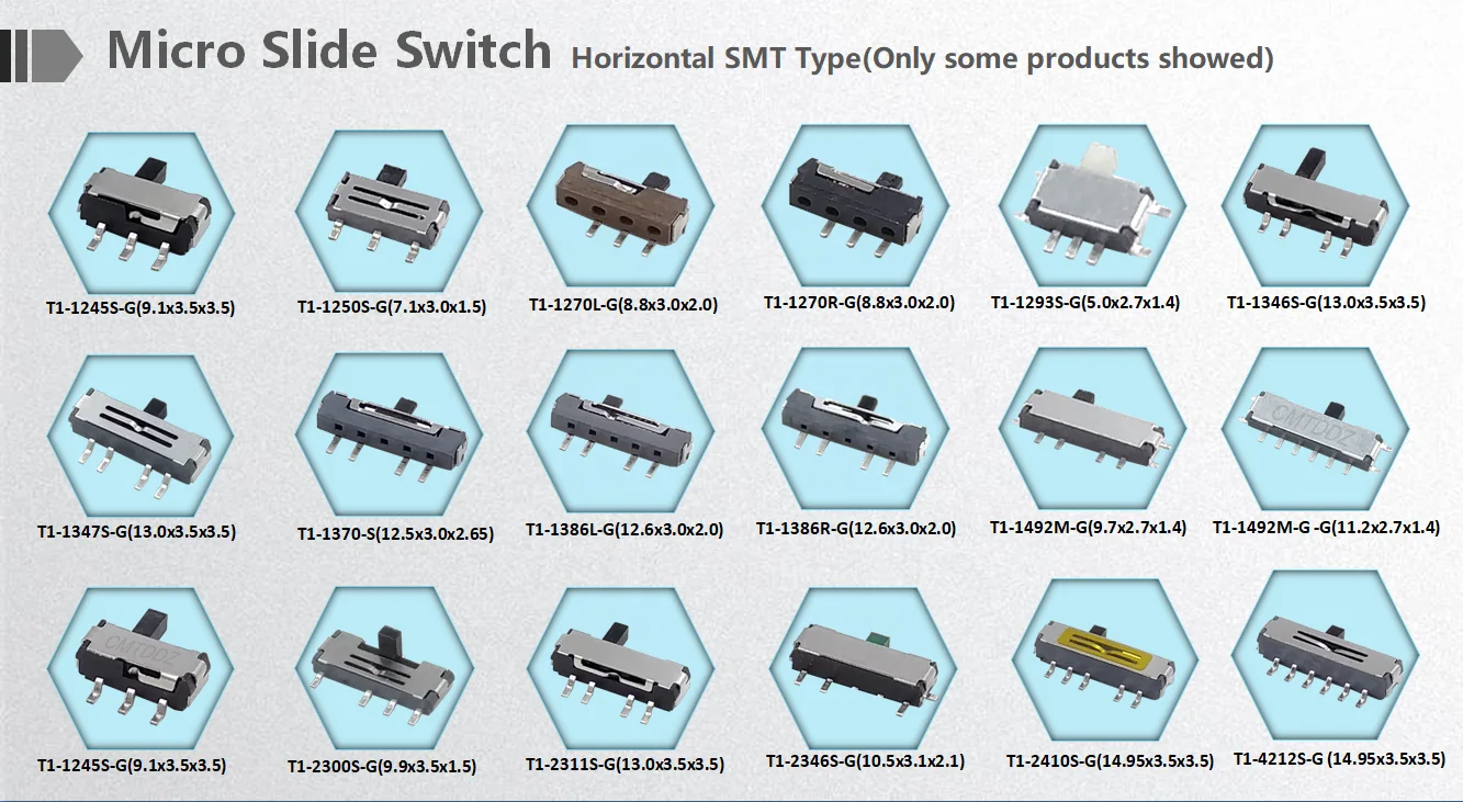Msk-1291s 7 pin правый угол smd smt мини ползунковый