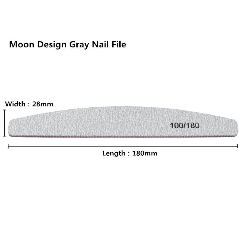 Professional Emery Board Manicure Pedicure Art Tools double sided nail file