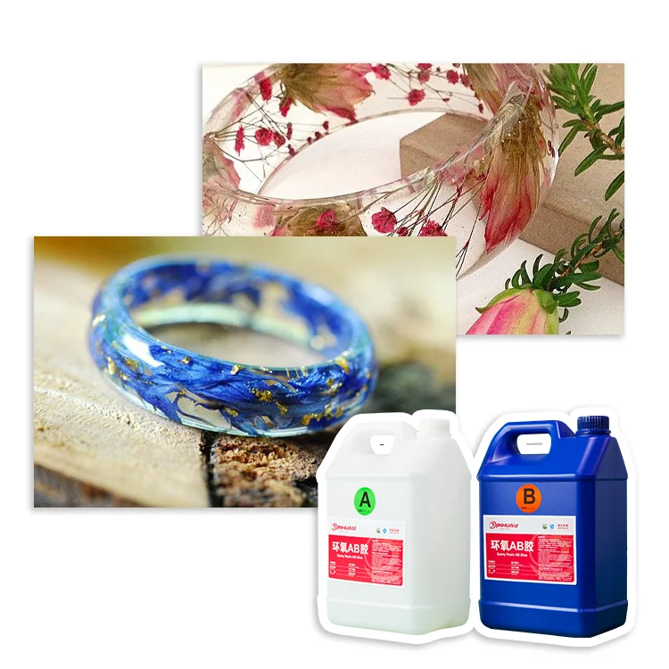 Crystal Glass Texture Transparent Resin Bracelet Crafts Clear Bubble-free Anti-yellowing Epoxy Resin for DIY Jewelry & Artwork