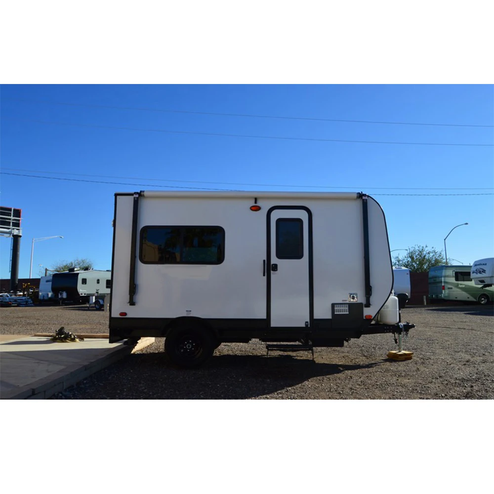 Off Road 12ft Mini Touring Camping Toy Hauler with Foldable Sofa and Toilet for Sale