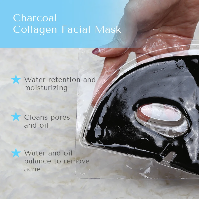 Корейская кристаллическая маска для лица с коллагеном и черным бамбуковым углем удаления акне от оригинального производителя
