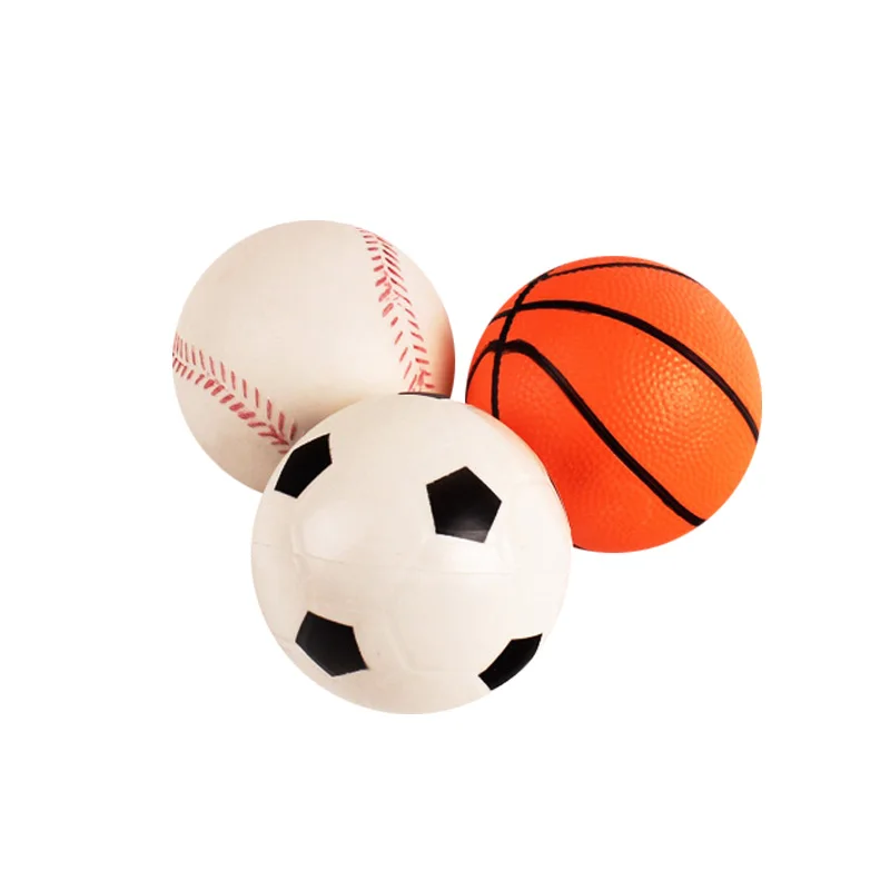 4 inches 3PK  mini football basketball baseball sets pvc inflatable bounce sport balls toys for kids