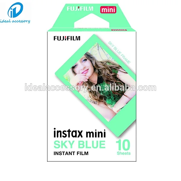 
High quality wholesale Fujifilm Instax Mini Instant Film Sky Blue Frame for Mini 90 8 70 7s 50s 25 SP-1 etc 