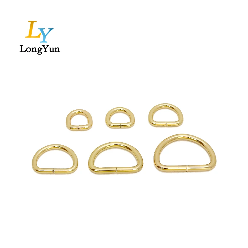 Guangzhou 4.8mm Metal d Rings Hardware Accessories Mini D ring Buckle logo Stainless Steel Triangle D Ring Carabiner