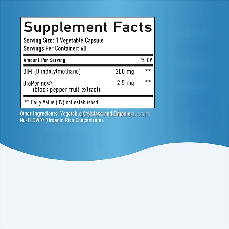 OEM ODM Dim Capsules Pain Relief Ralexation Hormonal Balance Supplement Women Menopause Relief Dim Capsules