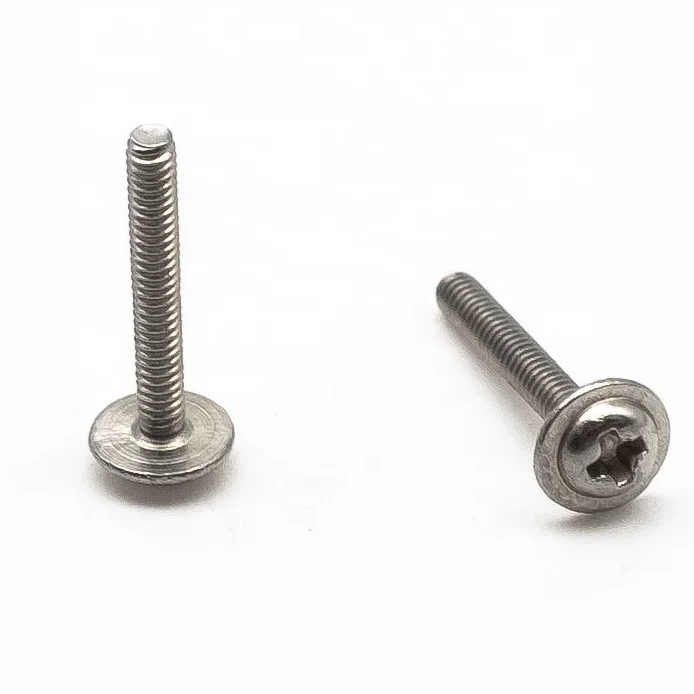 size  flat gasket spring pad combination round head cross screw