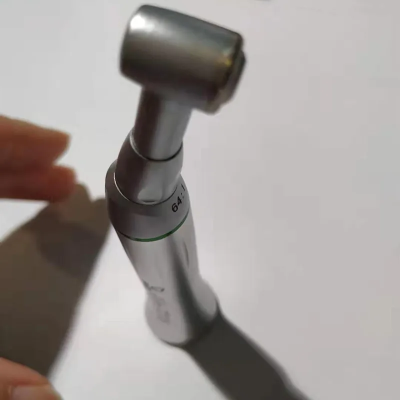 Dental Reduction Handpiece Push Button Contra Angle  64:1
