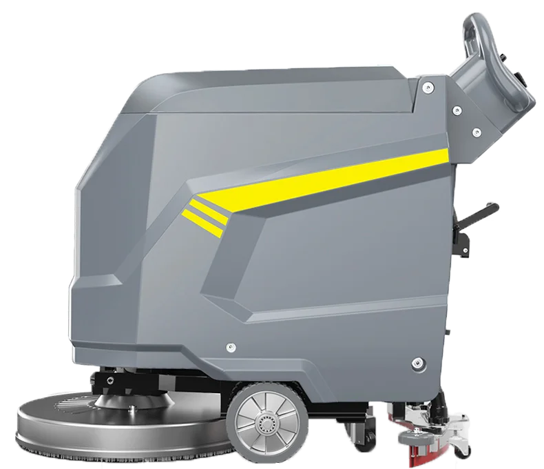 Factory Wholesale Intelligent Commercial Walk-behind Warehouse Concrete Floor Scrubber and Cleaning Machine