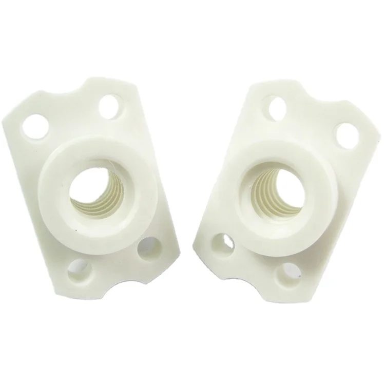 Professional OEM/ODM Precision CNC machining service CNC turning and milling plastic PEEK/ABS Trapezoidal screw nut for medical