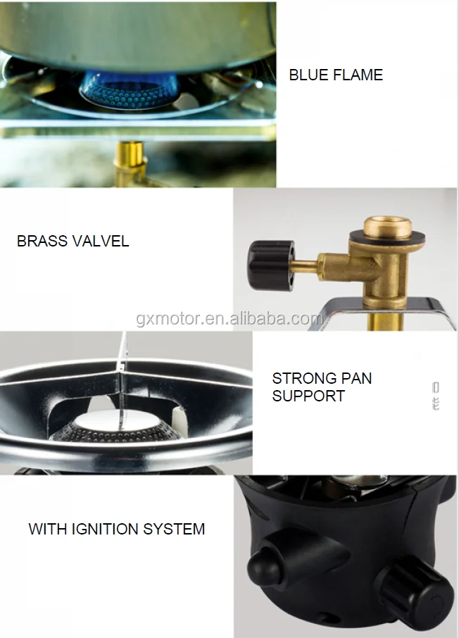 CE approved-Portable Camping Stove Picnic Stove Cookout Burner Cookware FOR 7/16 THREAD GAS CARTRIDGE