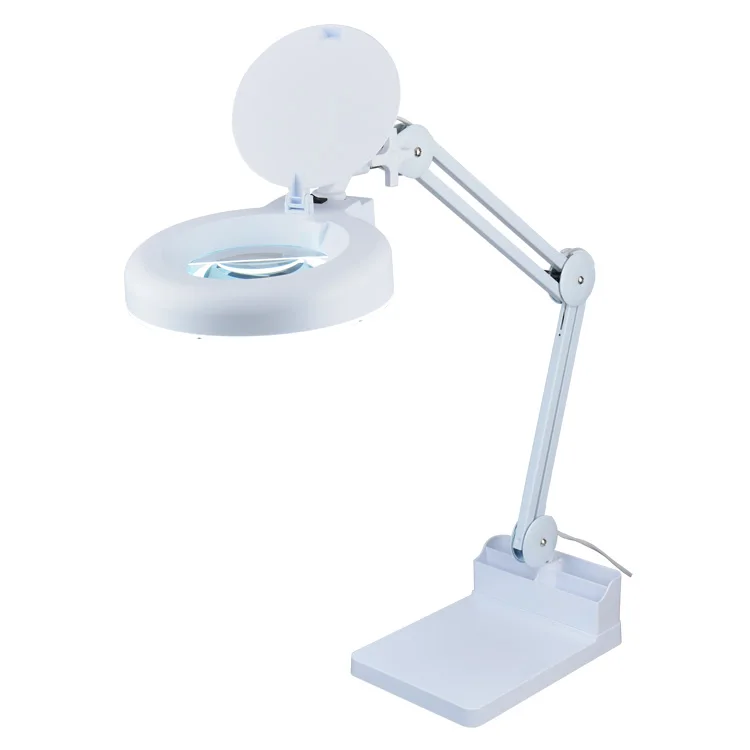 Hot sale beauty salon magnifying lamp desk lamp with clamp magnifying glass lamp
