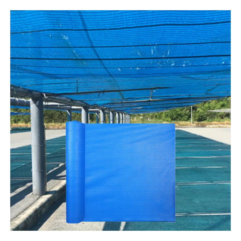 Blue shade net rolls greenhouse shade cloth outdoors agriculture sun shade net