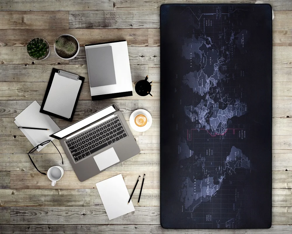 Ancient Map Speed Locking Edge Large Natural Rubber Mouse Pad Waterproof Game Desk Mousepad Keyboard Mat for Warcraft Dota LOL