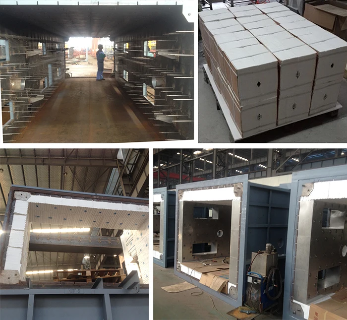 1600C Fireproof Refractory Ceramic Fibers Module for  Electric Oven Insulation