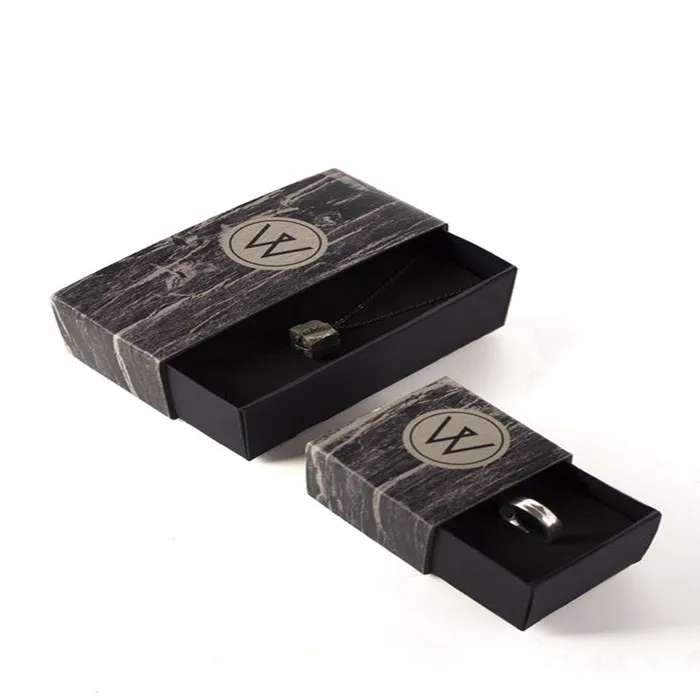 Hot Sale Clear Top Special Paper Small Clear Red Velvet Jewelry Box Luxury Silver Metal Sliding Lock Jewelry Box With Ribbon