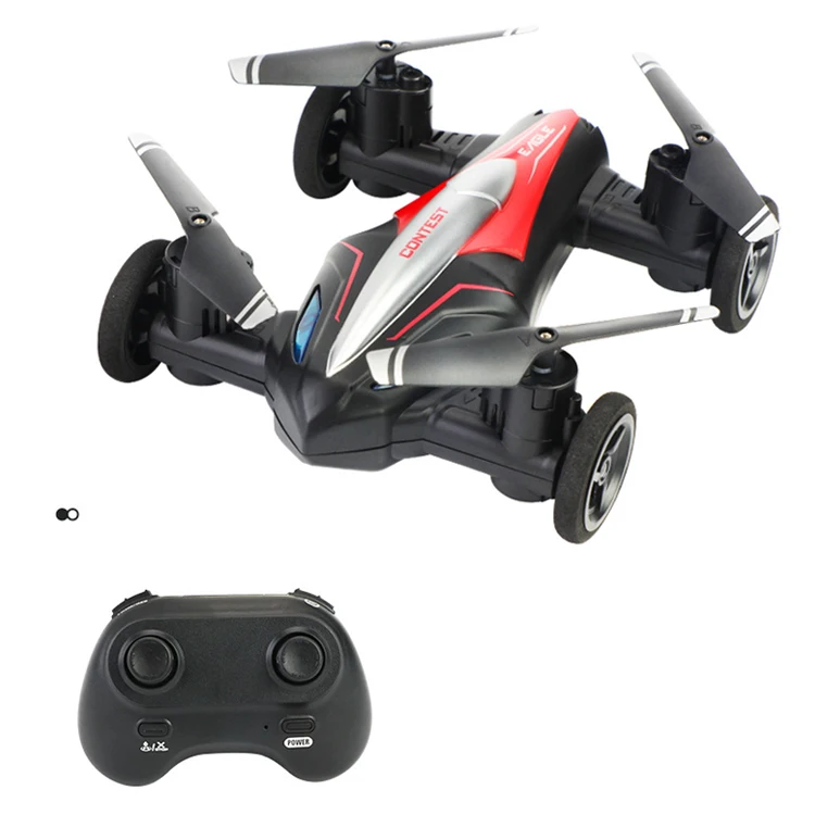 RC Drone 2 in 1 Air-Ground Flying Car RC Quadcopter Drone with Altitude Hold One-key Return For Kids