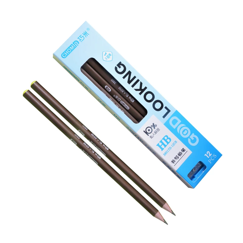 Hot selling wholesale non-toxic student stationery HB graphite pencils