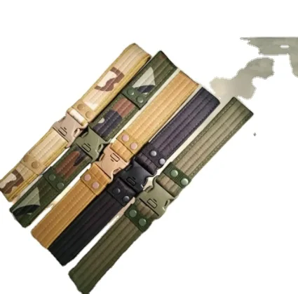 Tactical Belt Quick Release Combat Belts Fashion Men Canvas Waistband Outdoor Sports Camping Hiking Hunting Battle Belt