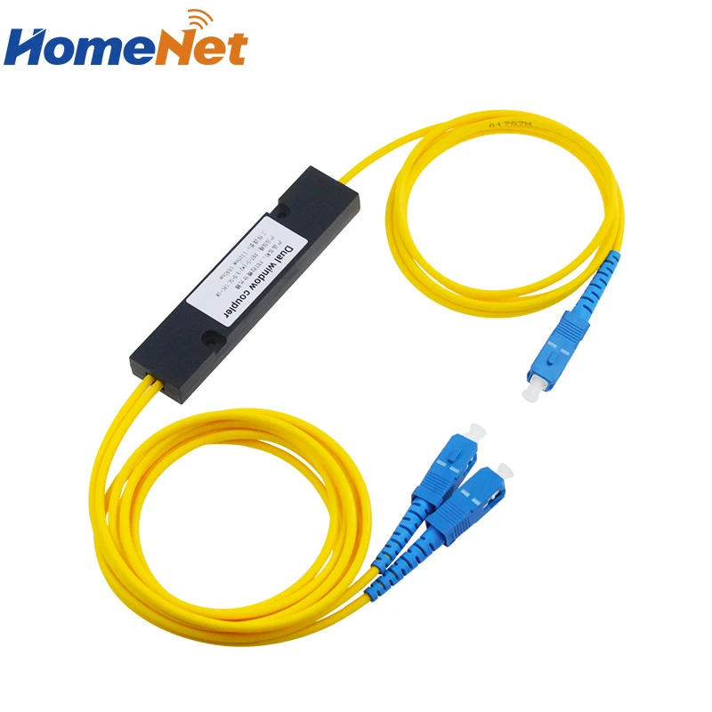 1*2 Волоконно-оптический сплиттер ABS Box 1310/Нм индивидуальный разделенный коэффициент SC/UPC 1x2 FBT ПЛК волоконно-оптический