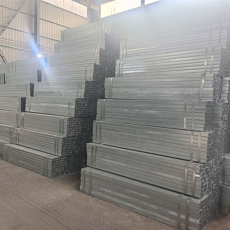 High Glossy ERW Gi Steel Tube Hollow Section Rectangular and Square Steel Pipe 200X200 Galvanized Square Tube
