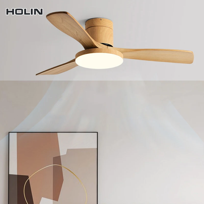 Manufacturers wholesale Support Dimmable Ac Dc 65w 3 Blade Smart Home Remote Control Ceiling Fan With Led Light