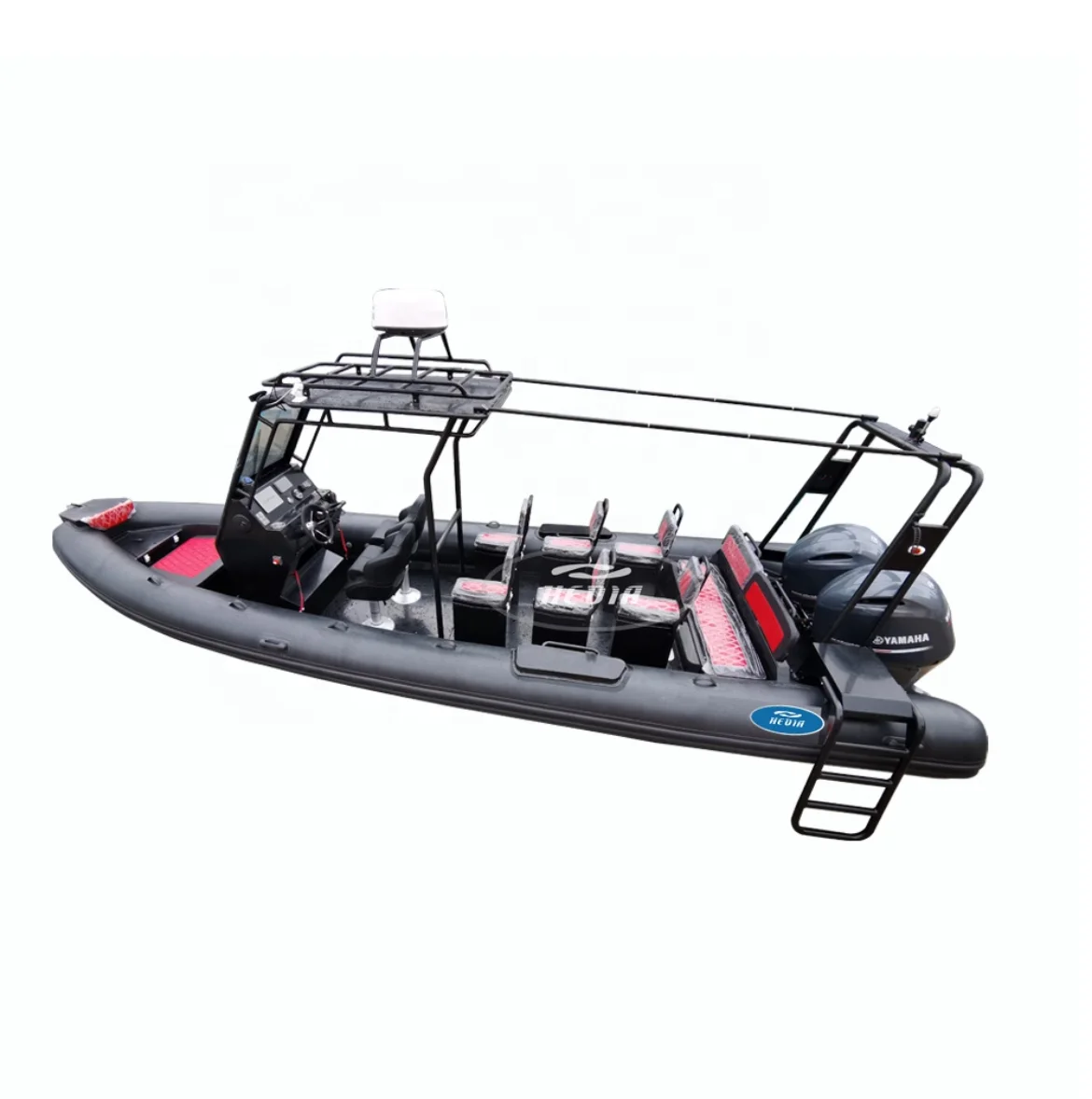 luxury yacht 25 foot 760cm inflatable aluminum rib boat made in China