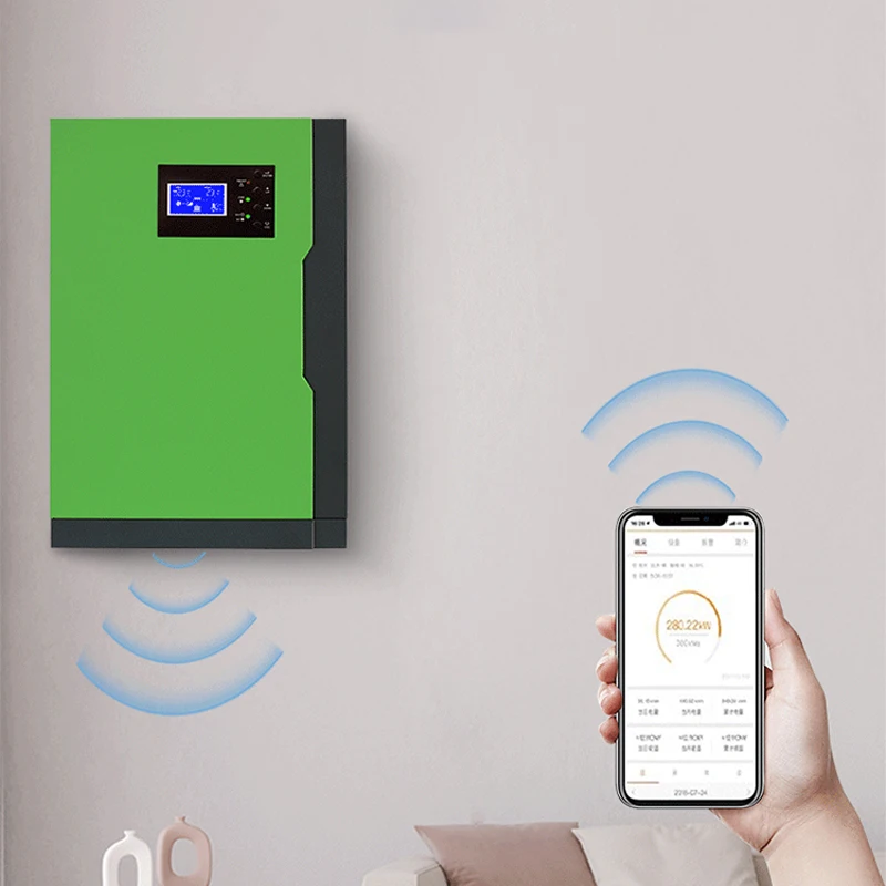 In stock 3.5KW Pure Sine Wave Hybrid Off Grid Solar Power Inverter 24v 220v 3000w 5000w with Mppt Charge Controller