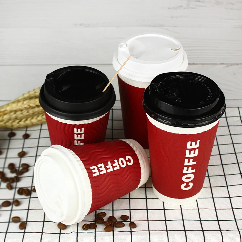 Biodegradables Disposable Coffee Cup 12 32 oz Double Wall Paper  Coke Cups Disposable Custom Size Coffee Cup