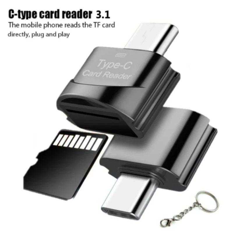 USB 3.1 High Speed OTG Type C TF Card Reader USB C TF Micro Mobile Phone Adapters
