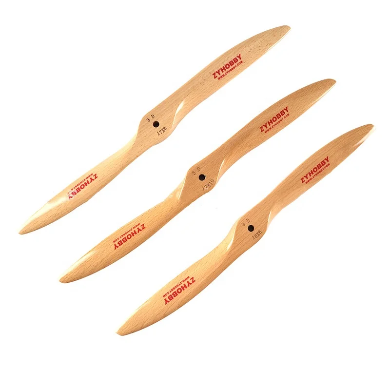 3D Large Model Accessories Airplane Fixed Wing Wooden Propeller