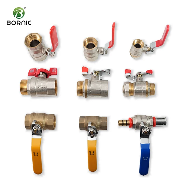 Bornic Valve Factory Sample Free Brass Water Ball Valve Male Threaded Forged All Size OEM&ODM Brass Ball Valve