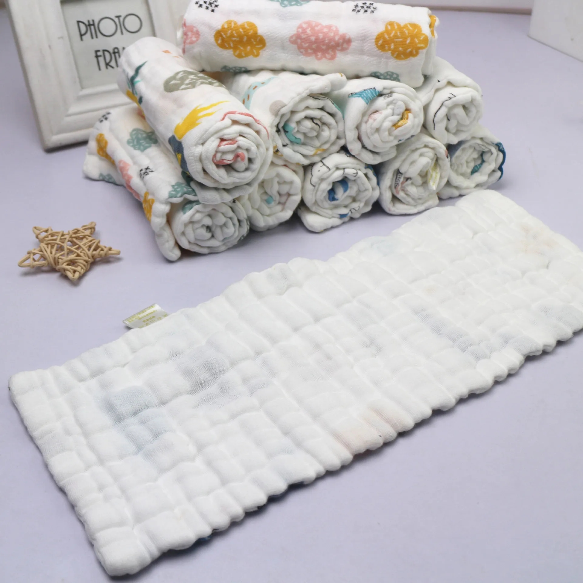 Premium Reusable Nappy Soft For Newborns Sensitive Baby Skin Gauze Muslin Washable Baby Diapers