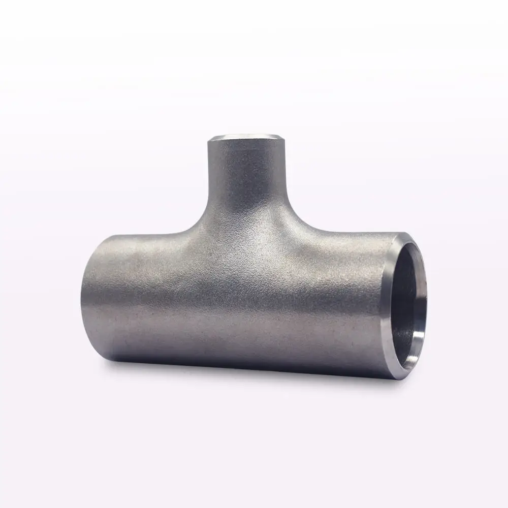 METAL Hot sale Sanitary Stainless Steel SS304 Food Grade short Weld TEE 3 Way Pipe Fitting New T type equal tee