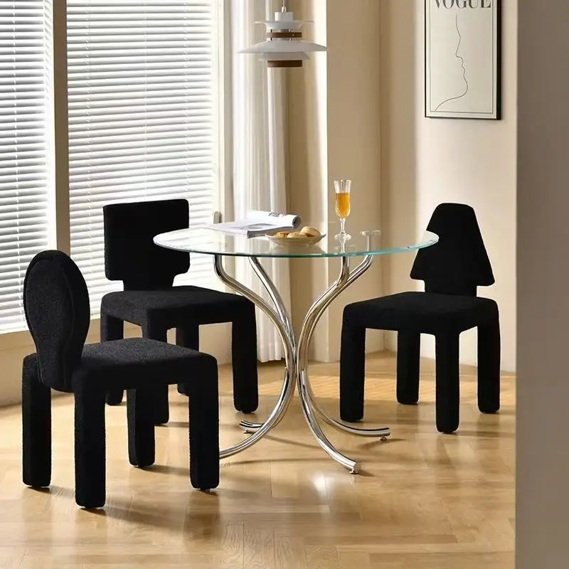 Modern Simple Design Reception Negotiation Chair Backrest Upholstered Comfortable Single Seat Living Room Chair