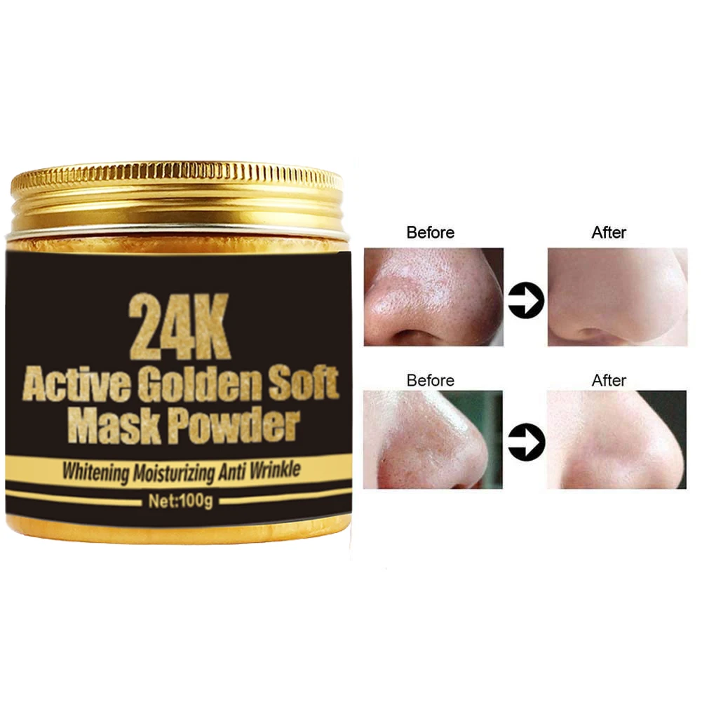 Crazylife 24 K Gold Powder Anti-wrinkle hydrating moisturizing firming skin face mask  100 g OEM