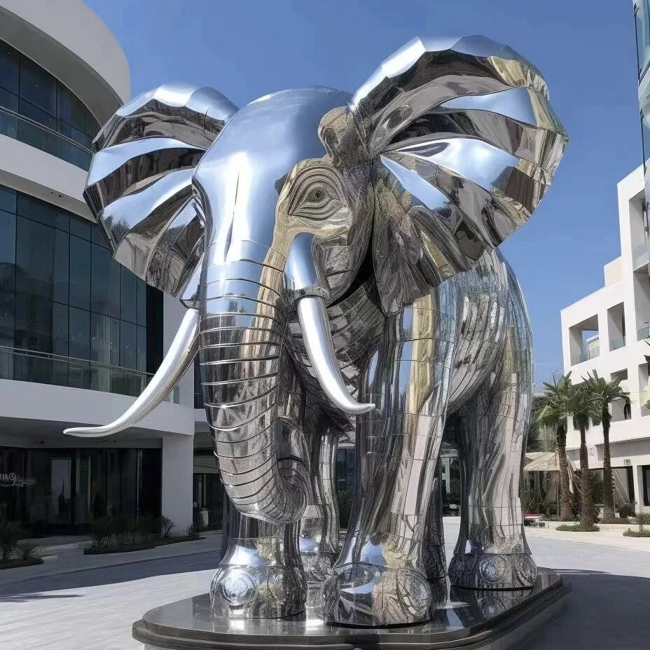 High Quality Metal Crafts Stainless Steel Polished Ring Abstract Sculpture Custom Metal Sculpture