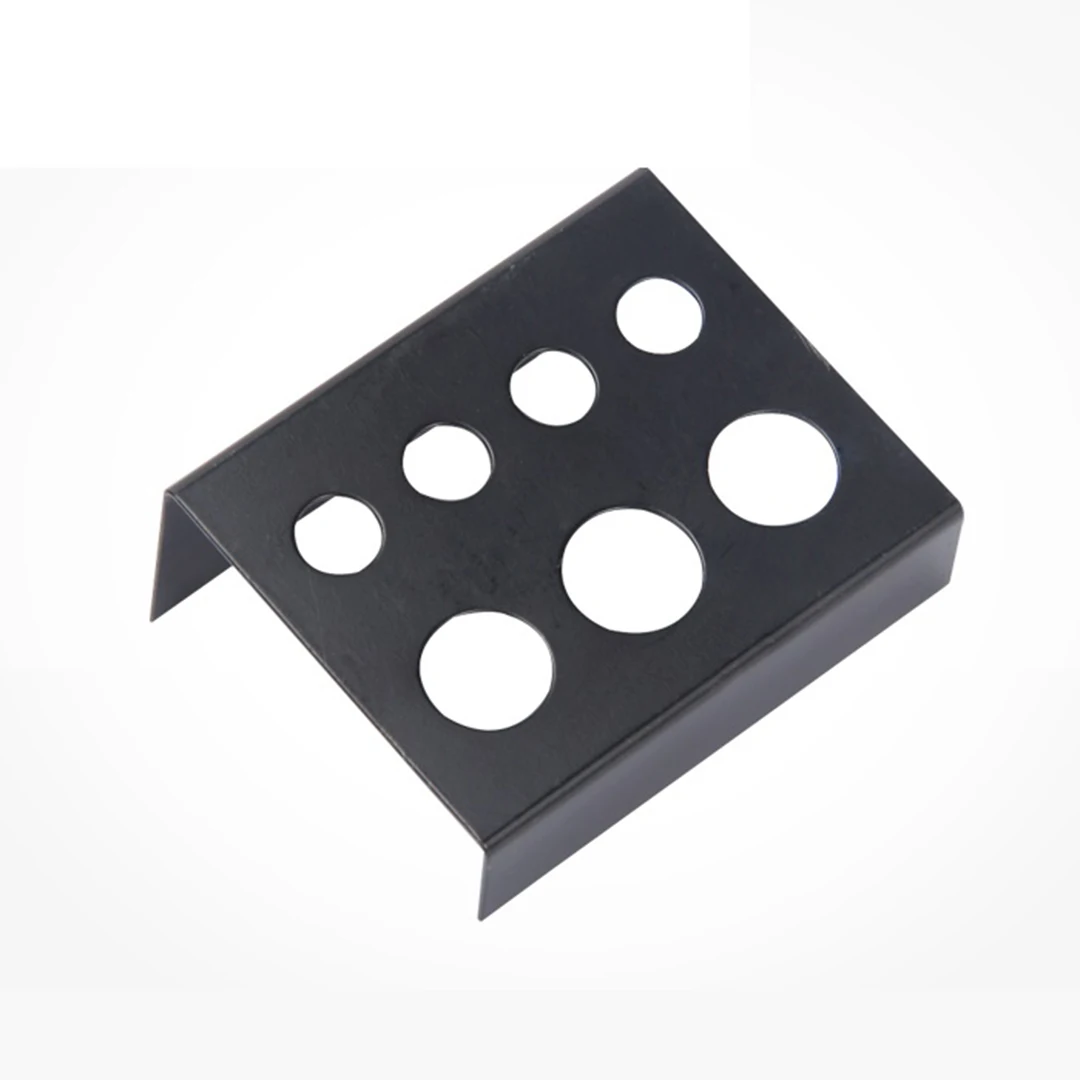 Black Stainless Steel Tattoo ink cup holder Shelf Stand 7 Holes Pigment Stand Tattoo Accessories Tool