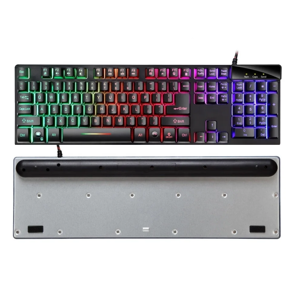 Qiyu Ergonomic Designer Switchable Rgb Light Computer Mechanical Feeling Keyboard Gaming Accessories