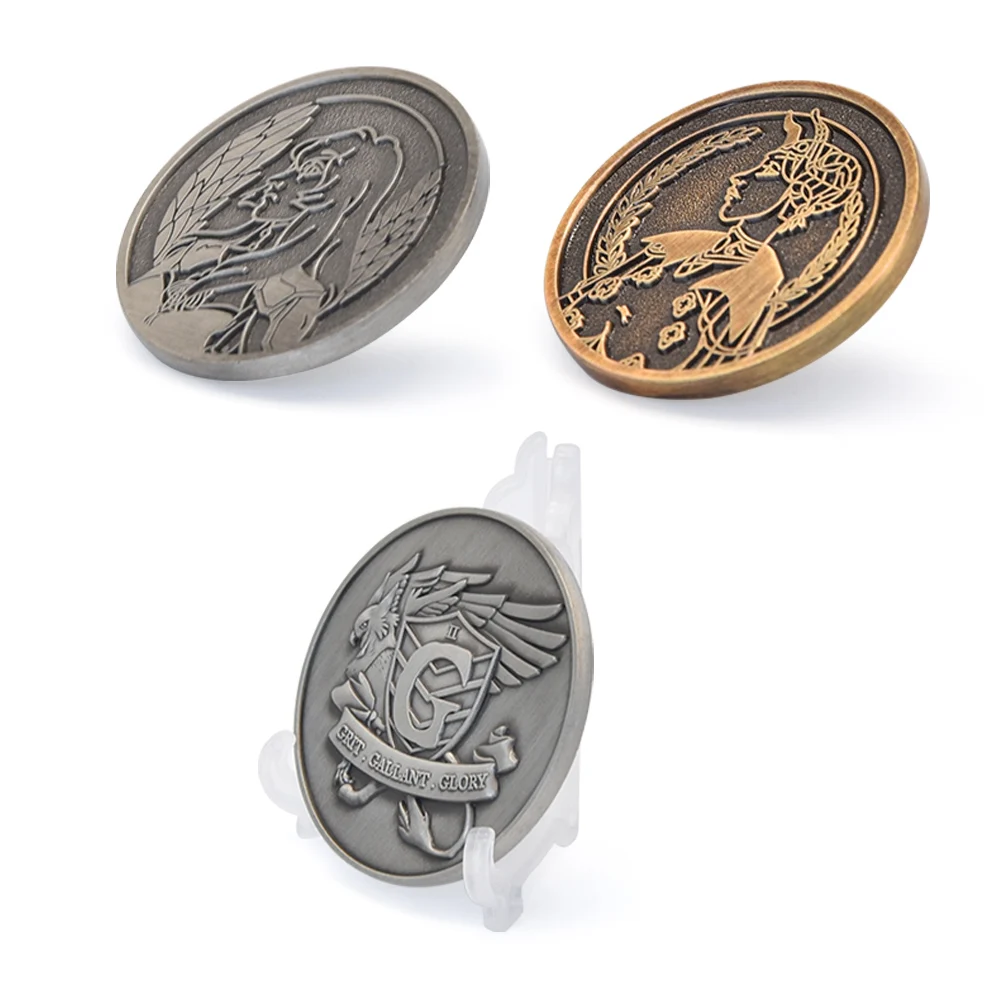 High quality custom china metal logo old souvenir coin