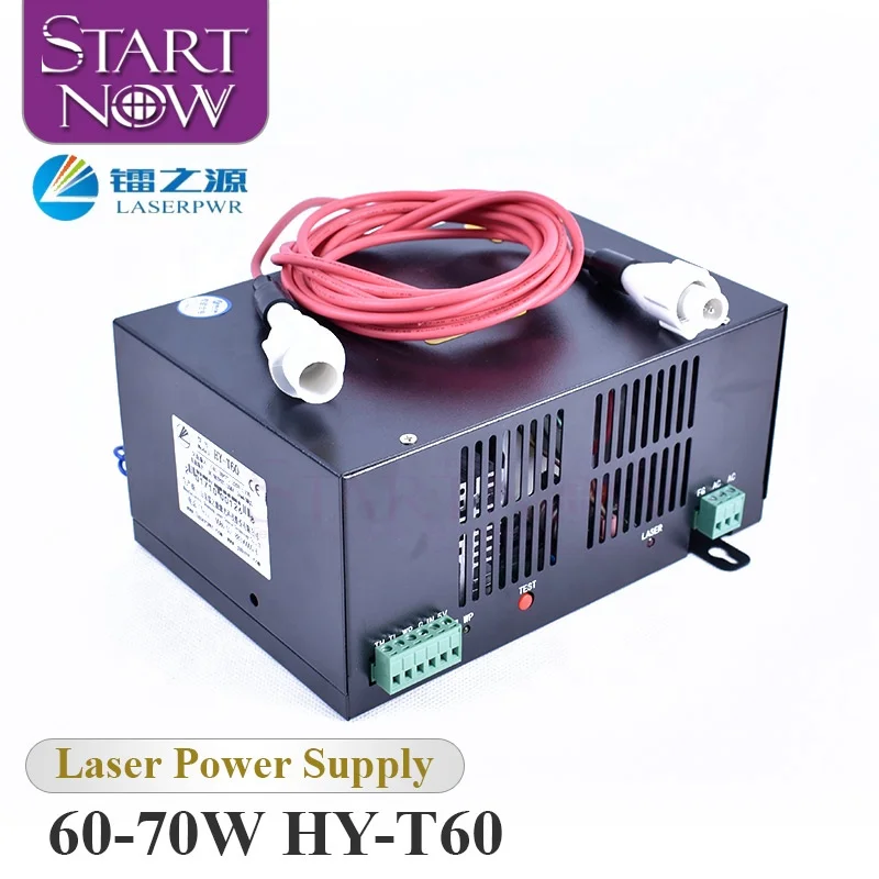 HY-T60 Co2 Laser Device 60W Co2 Laser Generator 110V 220V PSU High Voltage Power Supply For Co2 Laser Engraving Cutting Machine