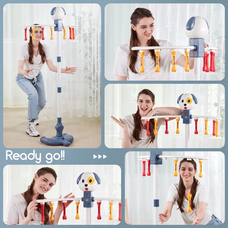 Electric Speed Reaction Training Machine Kids Indoor Hand-Eye Coordination Interactive Fitness STEM Baton Game Catch Stick Toys