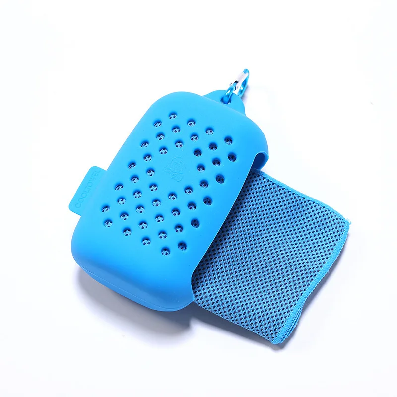 Popular Luxury Moisture Absorbing Silicone Case Packed Dry Fast Portable Cooling Hand Face Towel