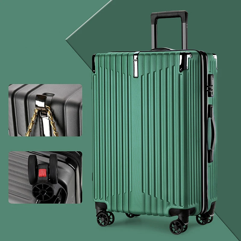 Light Weight ABS travelling bags trolley luggage 20 inch trolley luggage size color material oem luggage suitcase