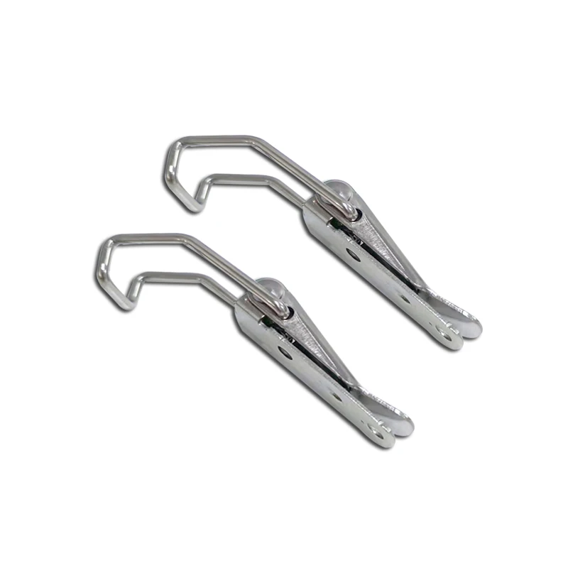 Industrial Machinery Spring Tool Box Stainless Steel Duck Beak Buckle 115B Iron Nickel Plating Equipment Case Lock Buckle