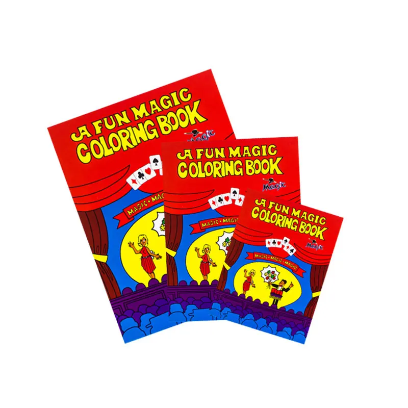 Medium Size Comedy Magic Coloring Book Magic Tricks Red Magic Books Close-Up Street