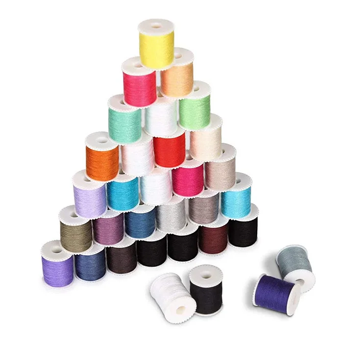 Mini Sewing Thread Spools And Bobbins For Sewing Machine Spun Polyester Sewing Thread