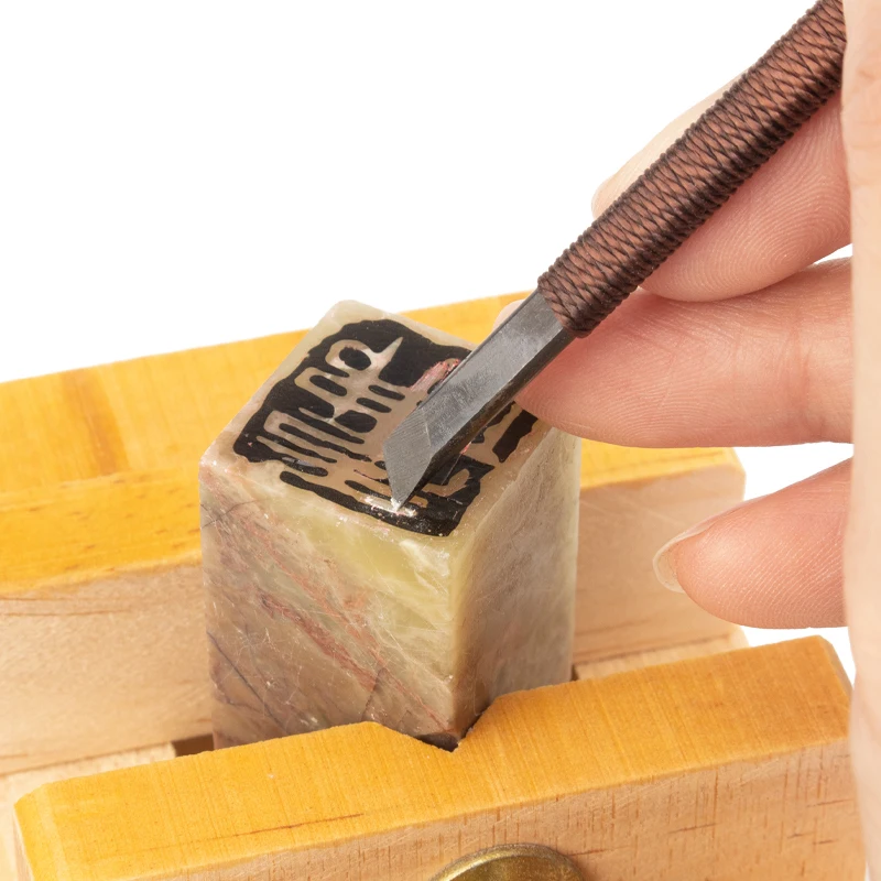 Rubber Seal Wood Carving Knife Set Wood Carving Hand Carving Knife Engraving Seal Cutting Woodworking Tools