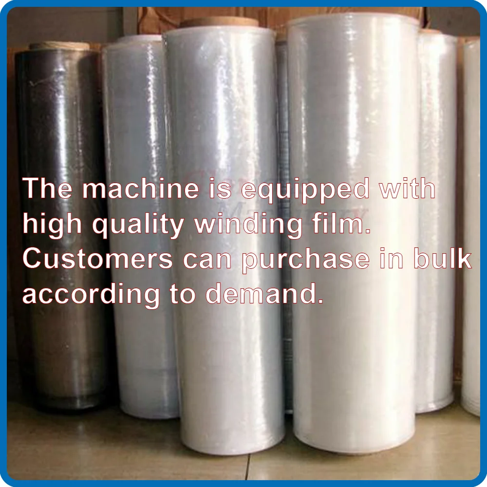 Economic Standard Automatic Pallet Stretch Film Wrapping Machine film roll packaging machine