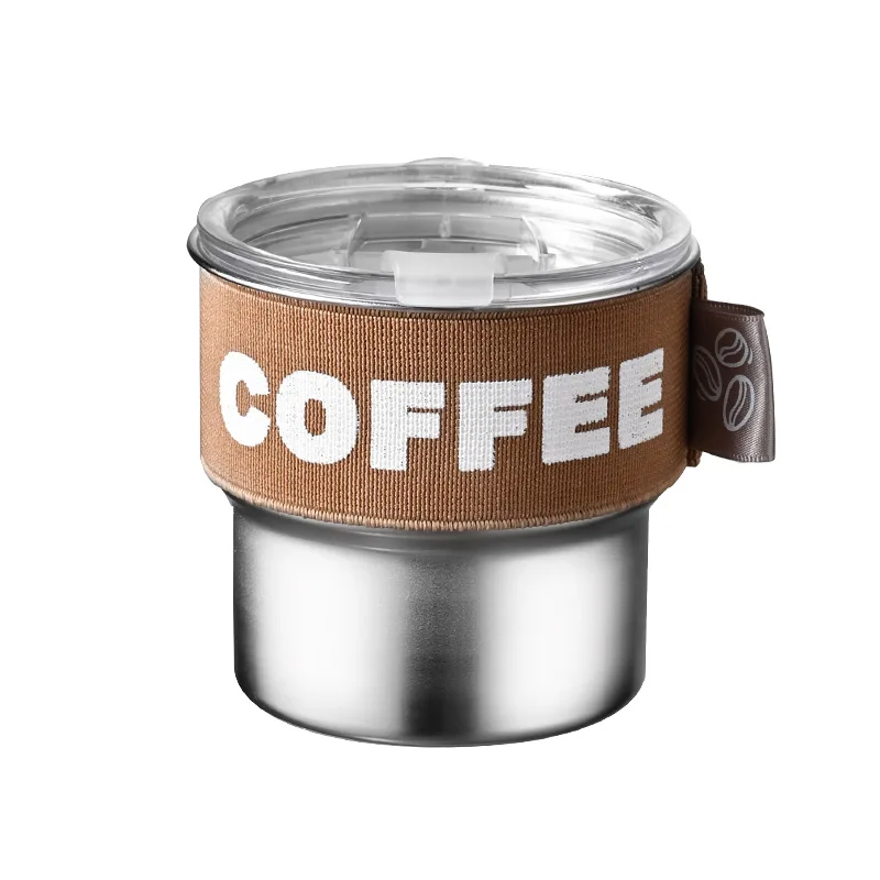 New outdoor portable travel stainless steel 304 leak proof  vacuum tumbler travel  mug milk tea coffee cup