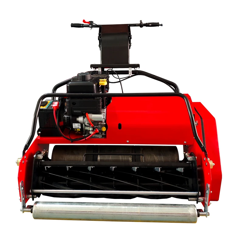 High performance green gasoline lawn mower industrial grade four stroke optimal cutting lawn electric start wide working area